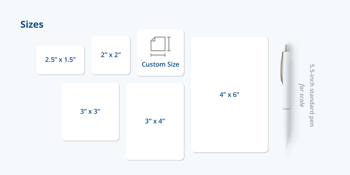 Promotional Square Sticker, Round Corners, 3 X 3