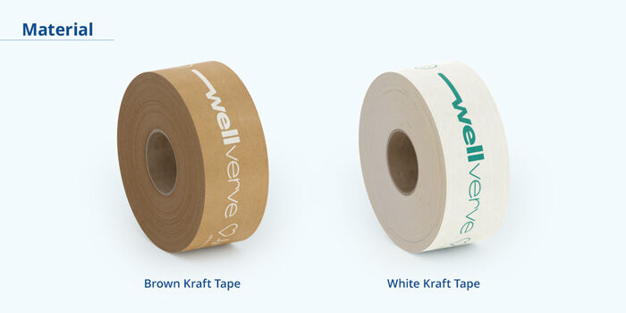 Water Activated Seal Packing Tape Reinforced Gummed Wet Carton Kraft Paper  New