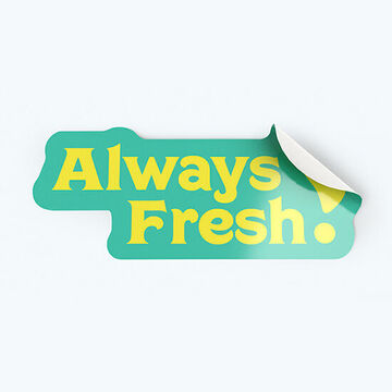 Gloss White Outdoor Vinyl Stickers