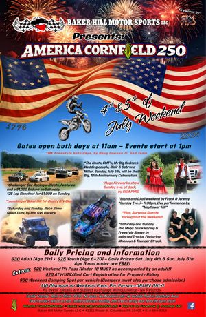 Thanks for posters for our Cornfield 500 event! Great Quality and Price for the 6k posters needed.