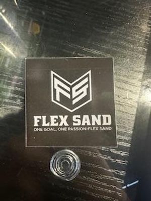 Black square business stickers